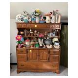 Wooden Hutch with Storage and Shelving