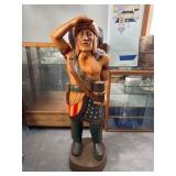 Carved Wood Cigar Store Indian, 49 Inches