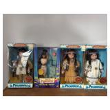 Six Pocahontas Dolls in Boxes