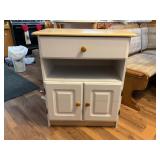 Wood Cabinet and Wall Shelf Set