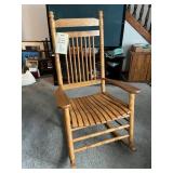 Cracker Barrel Oak Rocking Chair
