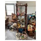 Contents of Shelf and Seasonal Decor