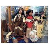 Porcelain Dolls and Pottery