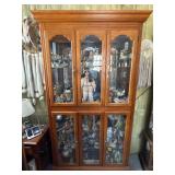 Four-Door Display Cabinet with Shelving