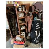 Golf Clubs, Bags, and Shoes