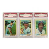 1978 Topps PSA 8 Baseball Card Trio