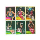 1981-82 Topps Basketball Card Lot, 6 Cards