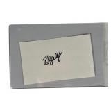Randy Wolf Signed 3 x 5 Index Card