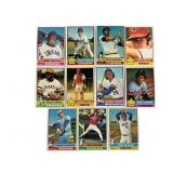 1976 Topps Baseball Cards, 11 Cards
