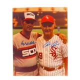 Signed Photo of Hoyt Wilhelm and Bill Melton