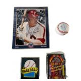 Sports Memorabilia Lot with Autographs and Cards