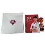 MLB Bobbleheads and Clock Set