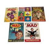 Five Vintage Mad Magazines