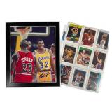 Michael Jordan Magic Johnson Autographed Lot