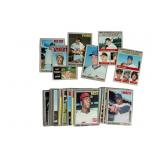 1970 Topps Baseball Card Lot, Various Creases