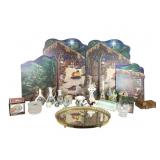 Decorative Lot with Mirrored Tray