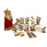 Hummel Figurines and Jesus of Prague Statue