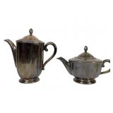 Porcelain-Lined Metal Pitcher and Teapot