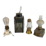 Four Vintage Lighting Devices