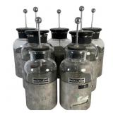 7 Welch Leyden Jars