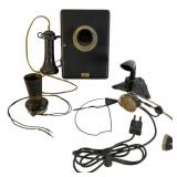 Vintage Graybar Wall Telephone and Accessories