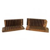 Two Antique Wooden Cigar Molds