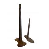 Two Iron Cobbler Shoe Repair Stands