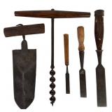 5 Antique Hand Tools