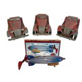 Hubley No. 485 Toy Cars & Schylling Zeppelin