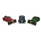 Three Hubley No. 485 Toy Cars