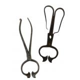 Two Pairs of Iron Sugar Nippers