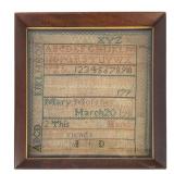 1782 Needlework Sampler