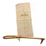 Linen Seed Bag and Wooden Farm Tool