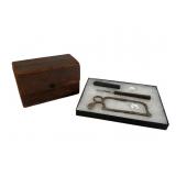 Antique Medical Instruments and Apothecary Set