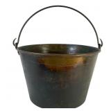 Forged Brass Bucket with Iron Handle