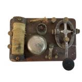 Wood Telegraph Key and Sounder