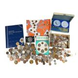 Foreign Coins and Tokens Collection
