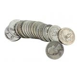 20 Silver Washington Quarters