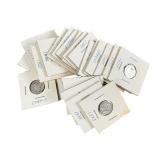 23 Circulated Silver Mercury Dimes