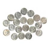 20 Silver 1964 Kennedy Half Dollars