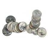 20 Silver Washington Quarters, EF