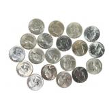 19 Silver AU Washington Quarters