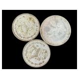 1968 Mexico 25 Pesos and 1 Peso Silver Coins