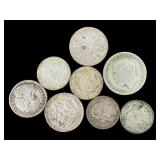 7 European Silver Coins, 1745-1958