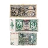 Three Circulated Banknotes