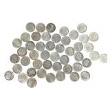 47 Silver Roosevelt and Mercury Dimes