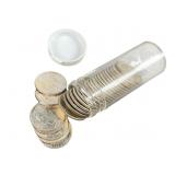 28 Silver Roosevelt Dimes in Tube