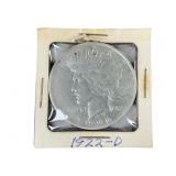 1922-D Silver Peace Dollar, Polished
