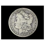 1891-O Silver Morgan Dollar, Circulated