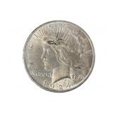 1924 Silver Peace Dollar, Circulated